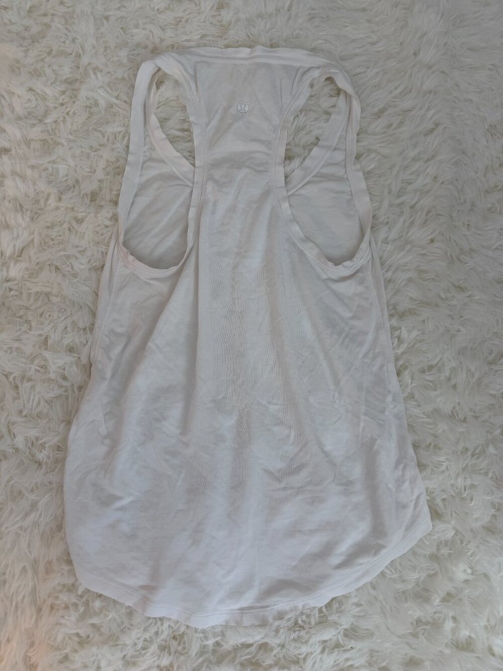 Lululemon White Razorback Tank - Picture 3 of 5